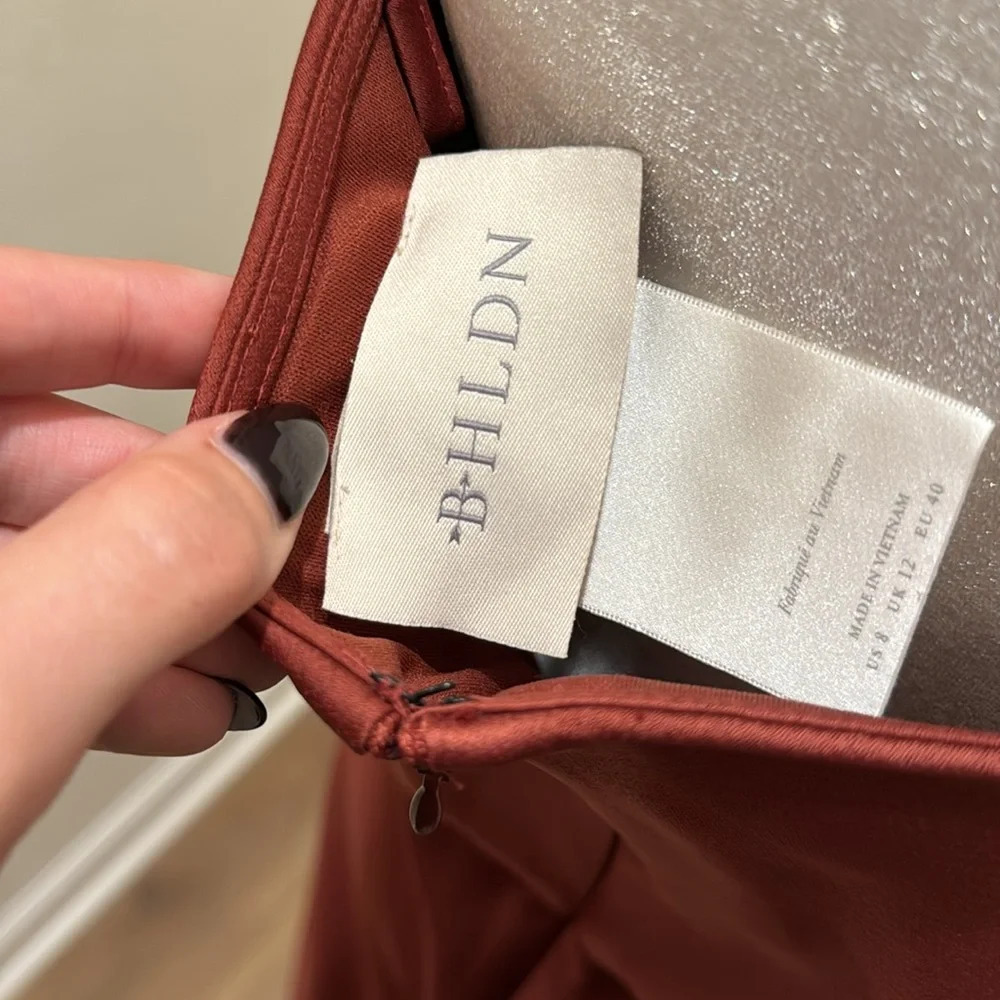 BHLDN Cali Satin Charmeuse Midi Dress - Picture 8 of 13